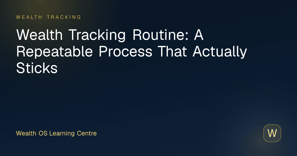 Wealth Tracking Routine: A Repeatable Process That Actually Sticks